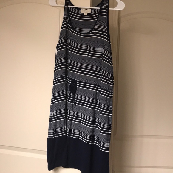 Olive & Oak Dresses & Skirts - Never worn. Navy and white stripped dress